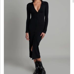 Collared button down dress